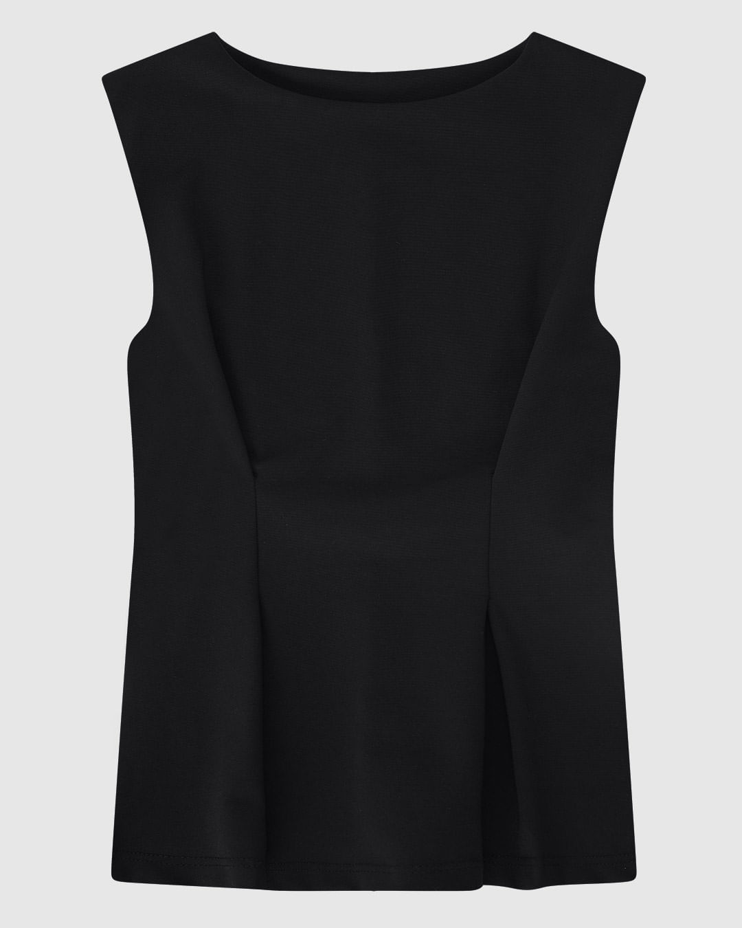 Blusa Feminina Peplum sem Manga em Malha Interlock - ENFIM