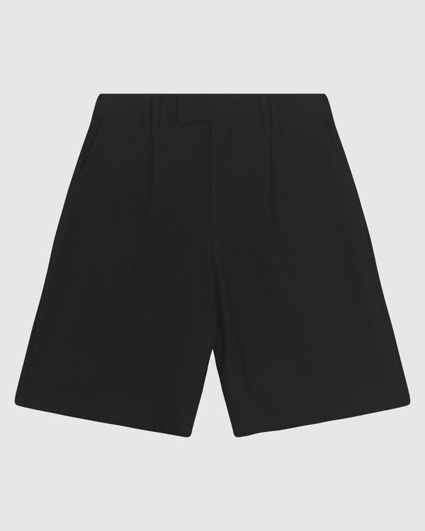 Bermuda Feminina Alfaiataria Bolso Funcional Em Viscose Sarjada - ENFIM Preto - M