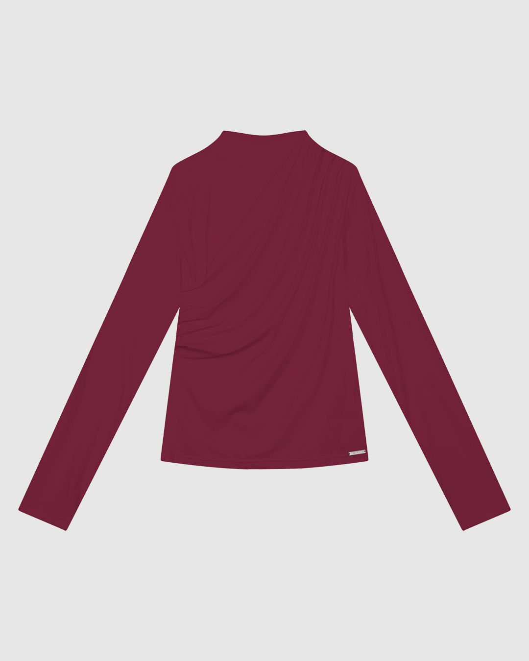 Blusa Justa Feminina Manga Longa Franzido Lateral Malha Conforto Dry - ENFIM