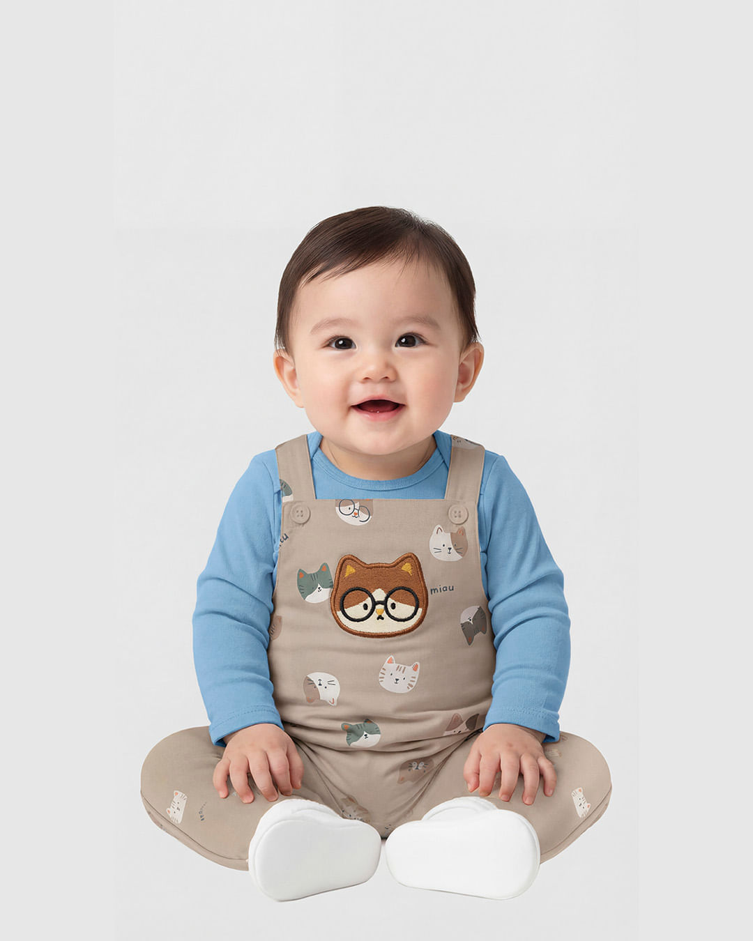 Conjunto Bebê Menino Body + Macacão Estampado Moletom Flanelado Malwee Kids