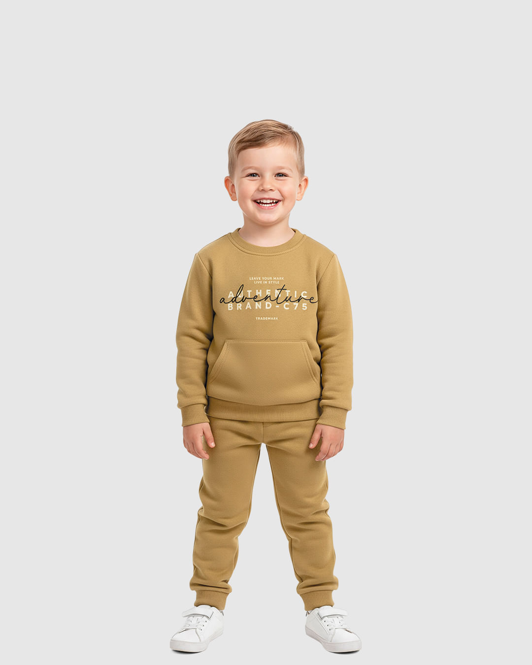 Conjunto Menino Blusão Estampa Lettering E Calça Moletom Sarjado - Carinhoso