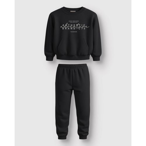 Conjunto Menino Blusão Estampa Lettering e Calça Moletom Sarjado - Carinhoso