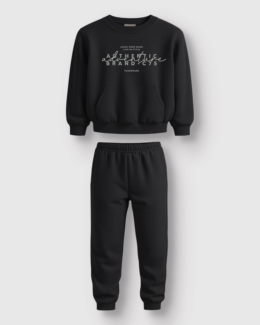 Conjunto Menino Blusão Estampa Lettering e Calça Moletom Sarjado - Carinhoso