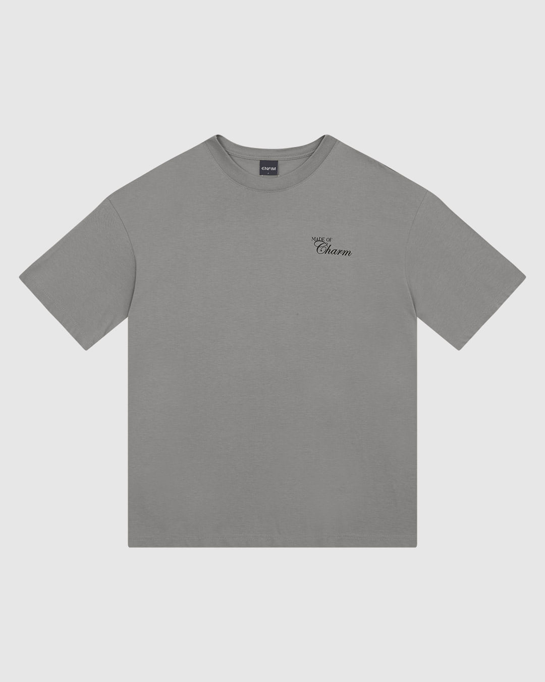 Camiseta Ampla Feminina Made Of Charm Estampa Frente e Costas em Algodão - ENFIM