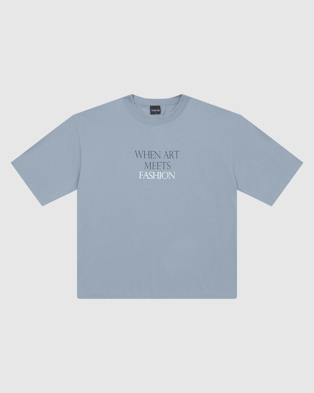 Camiseta Ampla Feminina When Art Meets Fashion Em Algodão - ENFIM