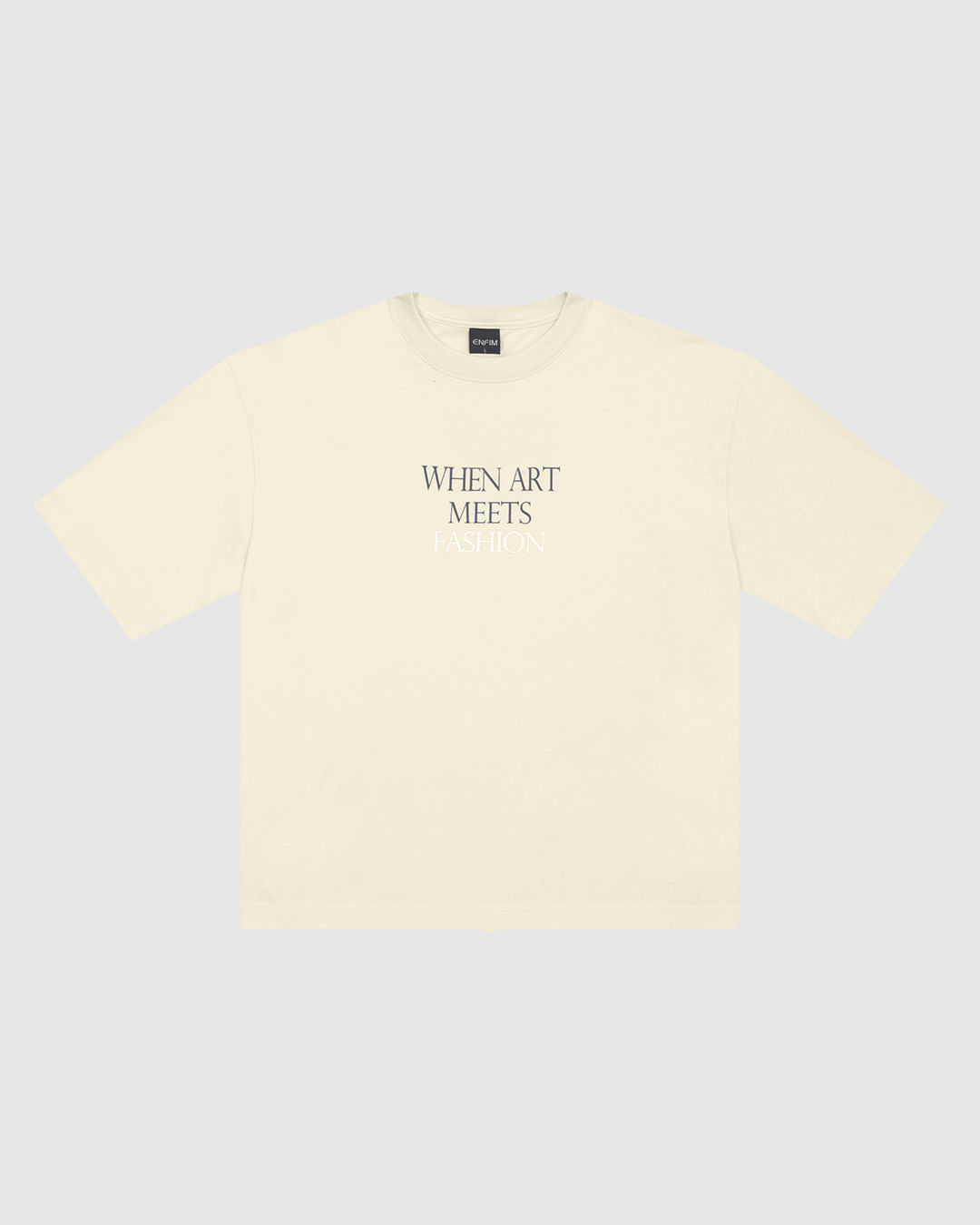 Camiseta Ampla Feminina When Art Meets Fashion em Algodão - ENFIM