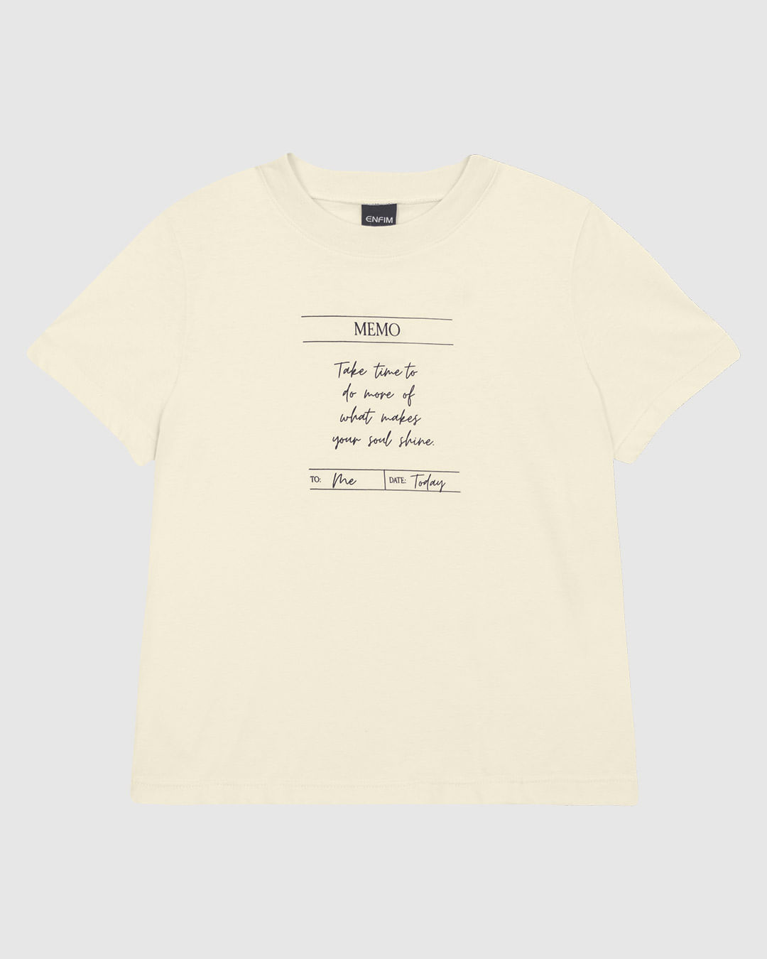 Camiseta Feminina Slim Soul Shine Em Algodão - ENFIM