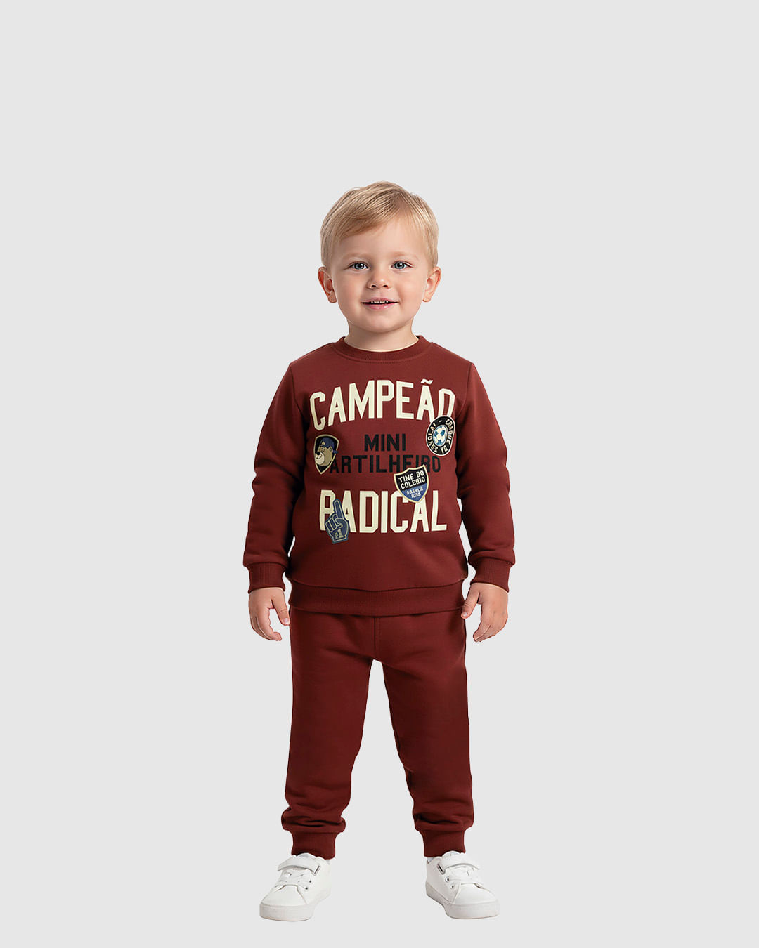 Conjunto Infantil Menino Campeão Radical Em Moletom Flanelado Malwee Kids