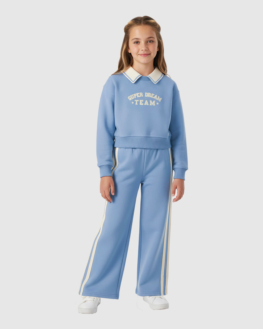 Conjunto Infantil Menina Super Dream Team Em Moletom Flanelado Malwee Kids