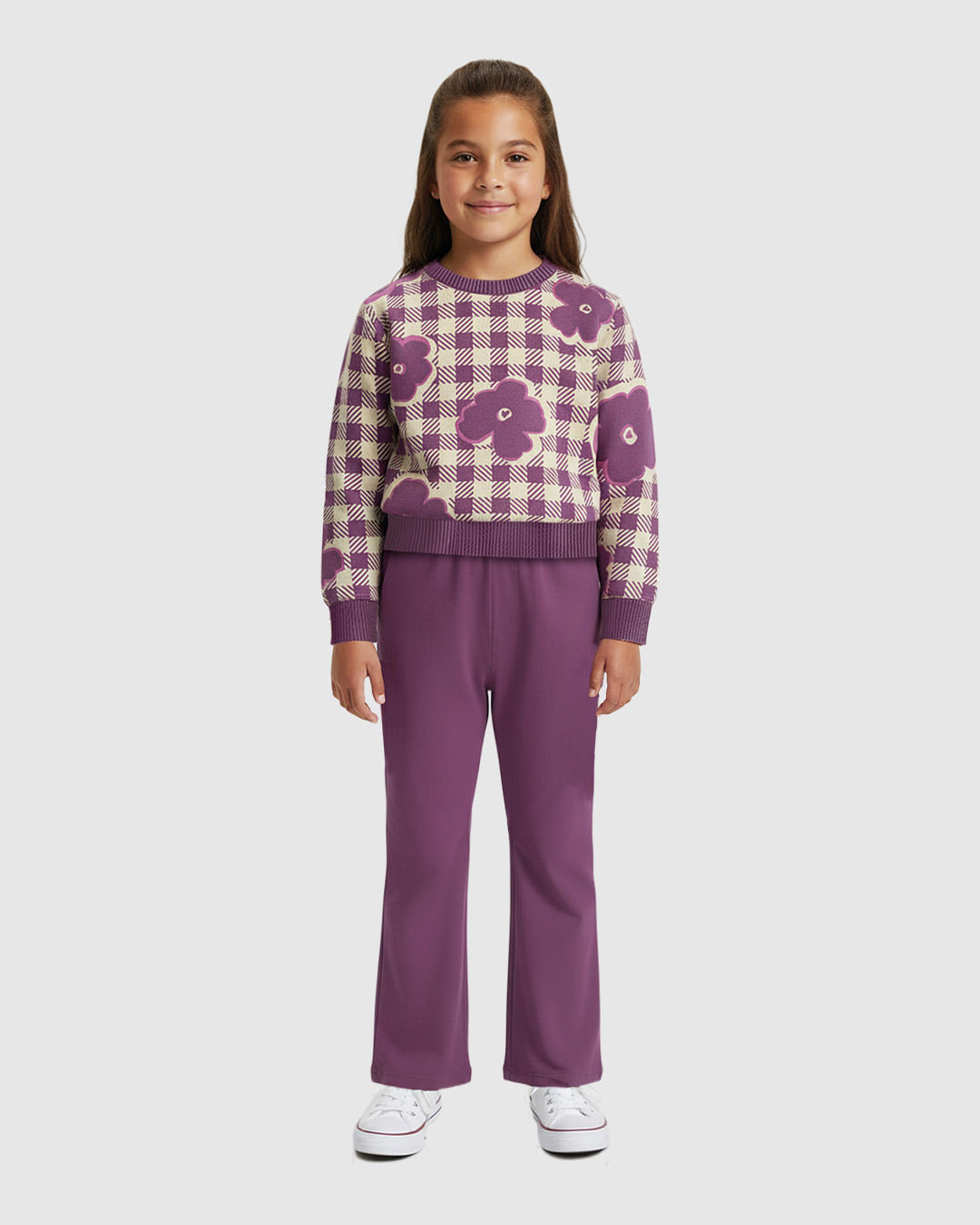 Conjunto Infantil Menina Blusão Estampado Em Moletom Stretch Malwee Kids