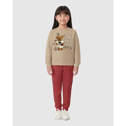 Conjunto Infantil Menina Blusão Estampa Glitter e Calça Malwee Kids