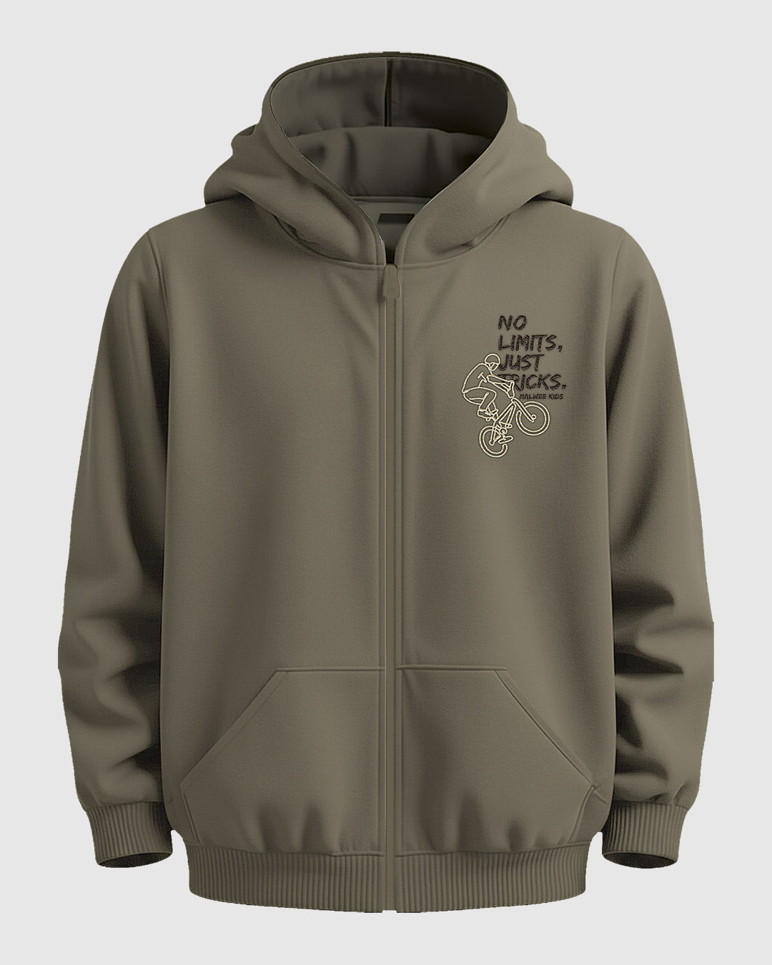 Jaqueta Infantil no Limits Just Tricks Moletom Flanelado Menino Malwee Kids