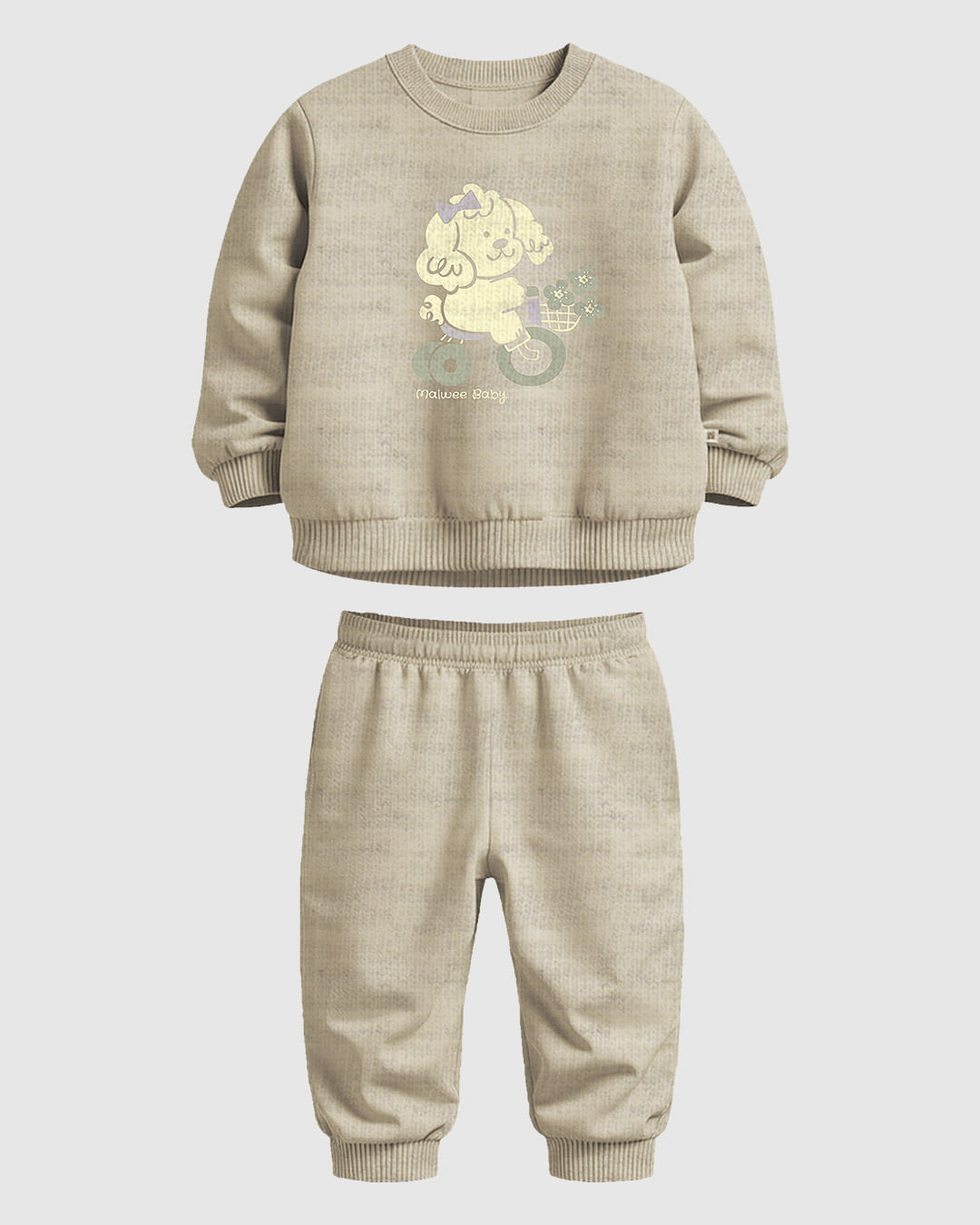 Conjunto Bebê Menina Blusão Estampa Cachorrinha E Calça Malwee Kids