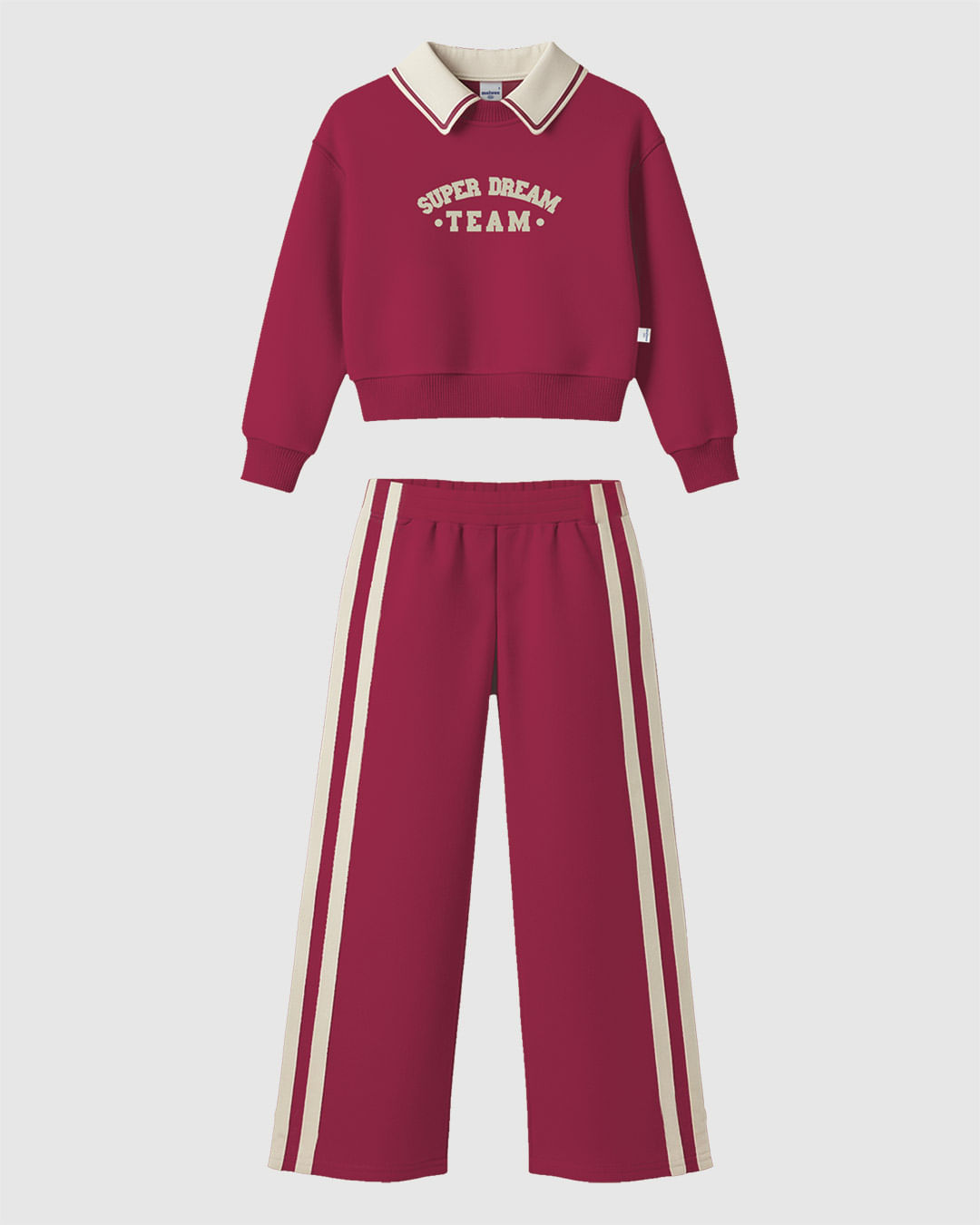 Conjunto Infantil Menina Super Dream Team Em Moletom Flanelado Malwee Kids