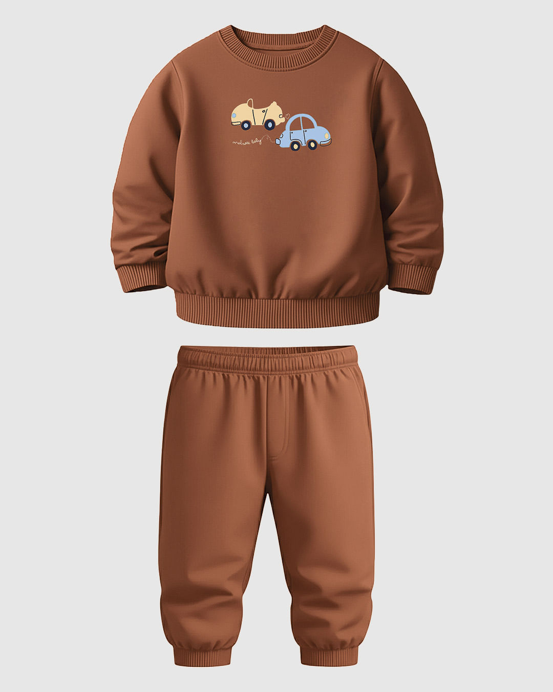 Conjunto Bebê Menino Blusão Estampa Frontal Em Moletom Flanelado Malwee Kids