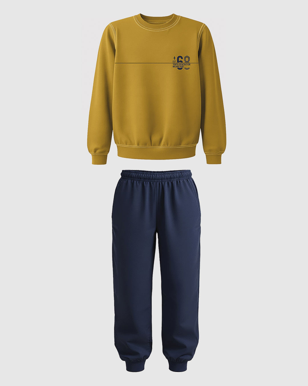 Conjunto Infantil Menino Blusão Estampa Frontal E Calça Em Moletom Malwee Kids