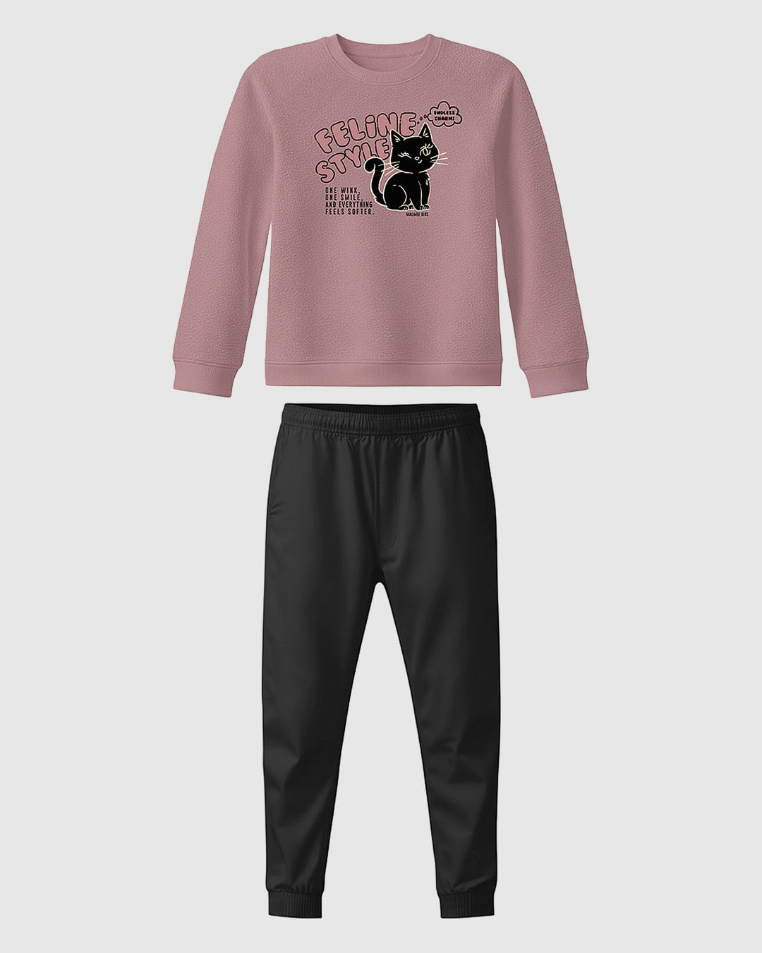 Conjunto Infantil Menina Blusão Estampa Glitter E Calça Malwee Kids