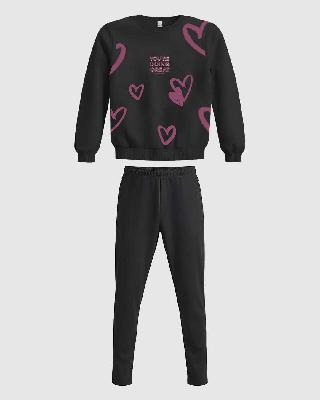 Conjunto Infantil Menina Blusão Estampa Glitter Moletom Flanelado Malwee Kids