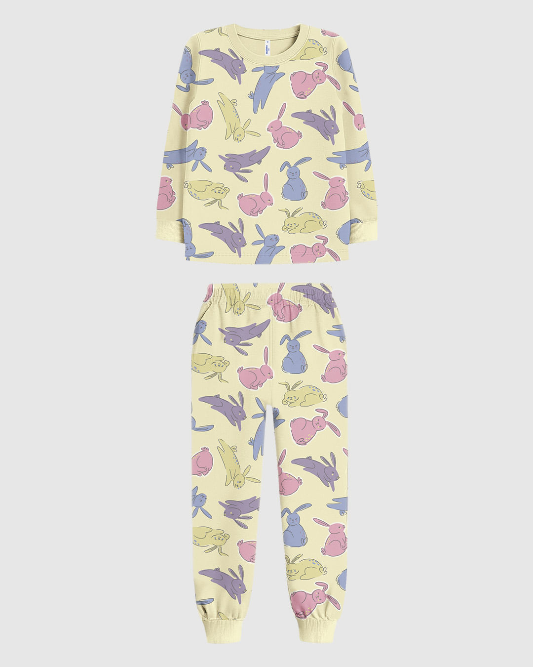 Pijama Infantil Menina Blusa E Calça Estampa Rotativa Em Algodão Malwee Kids