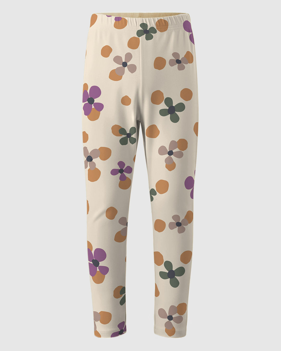 Calça Legging Infantil Estampada Em Algodão Malwee Kids