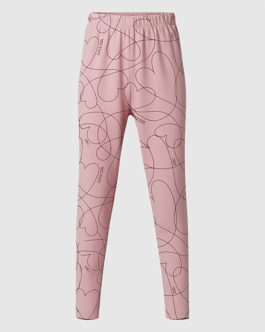 Calça Legging Infantil Estampada Em Moletom Stretch Flanelado Malwee Kids