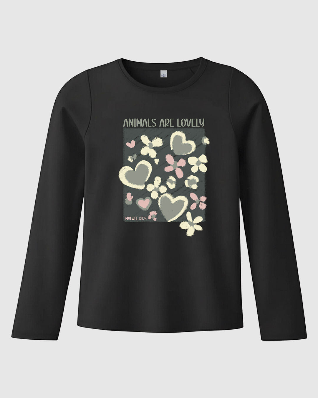 Blusa Infantil Menina Manga Longa Estampa Frontal em Algodão Malwee Kids