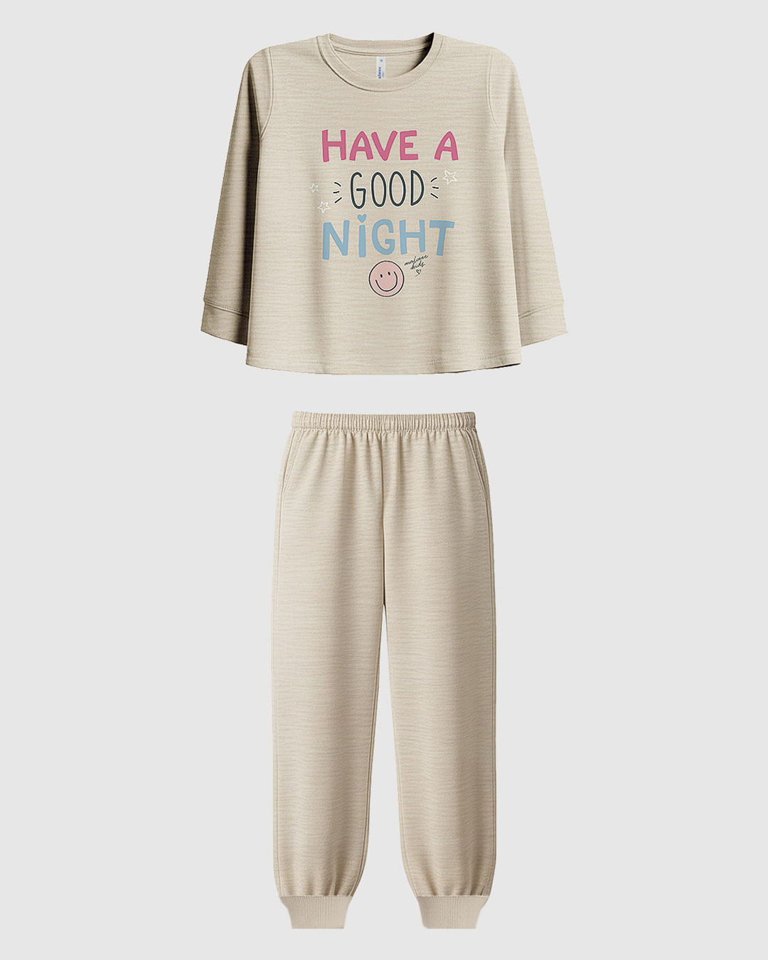 Pijama Infantil Menina Blusa Have a Good Night em Algodão Malwee Kids