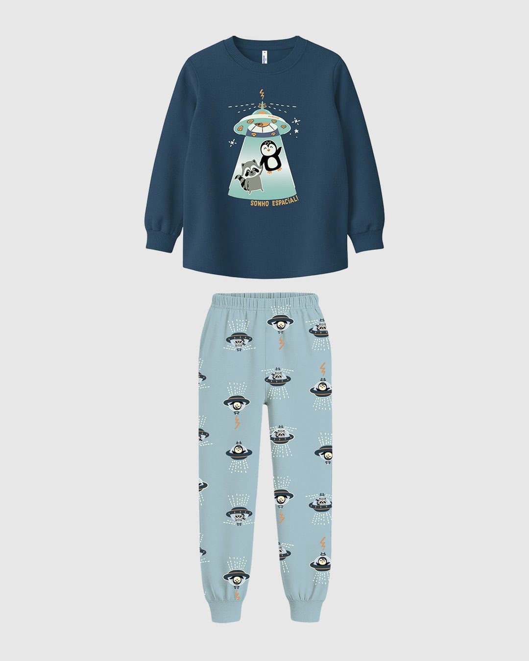 Pijama Infantil Menino Sonho Espacial Brilha No Escuro Em Algodão Malwee Kids