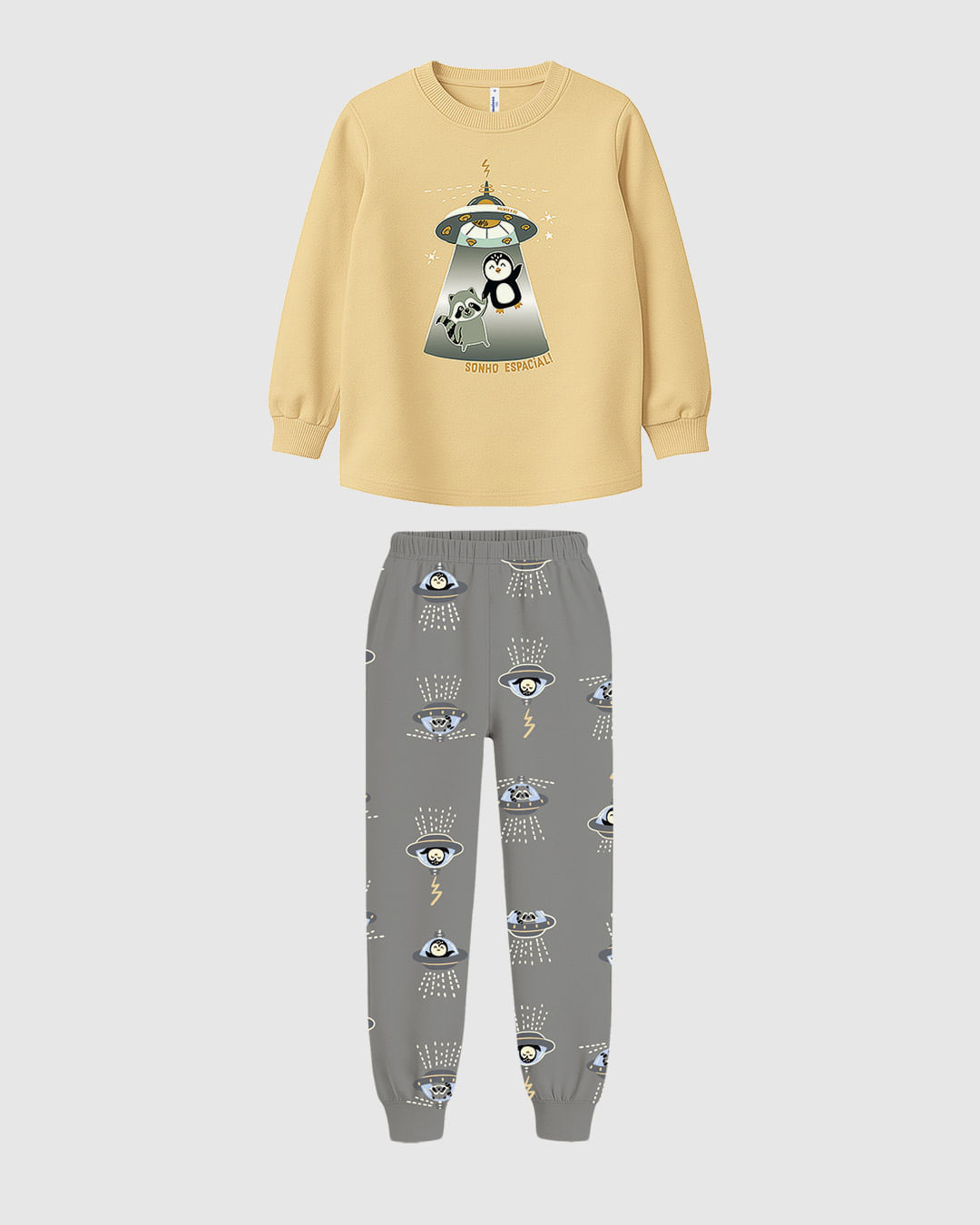 Pijama Infantil Menino Sonho Espacial Brilha No Escuro Em Algodão Malwee Kids