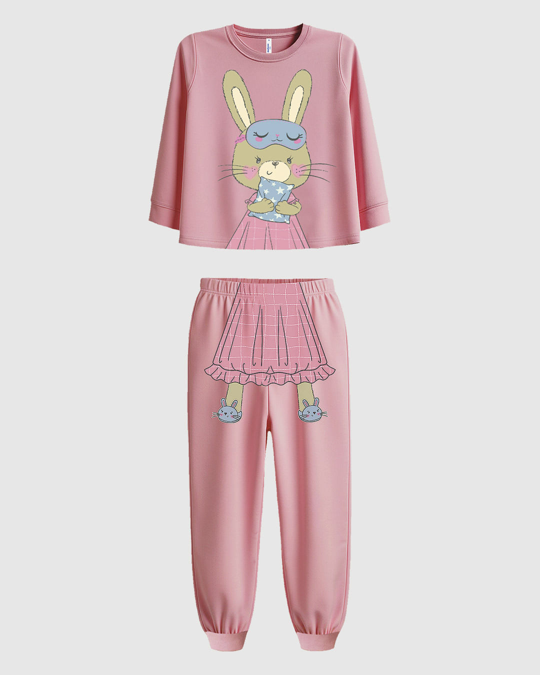 Pijama Longo Infantil Menina Coelhinha Em Algodão Malwee Kids
