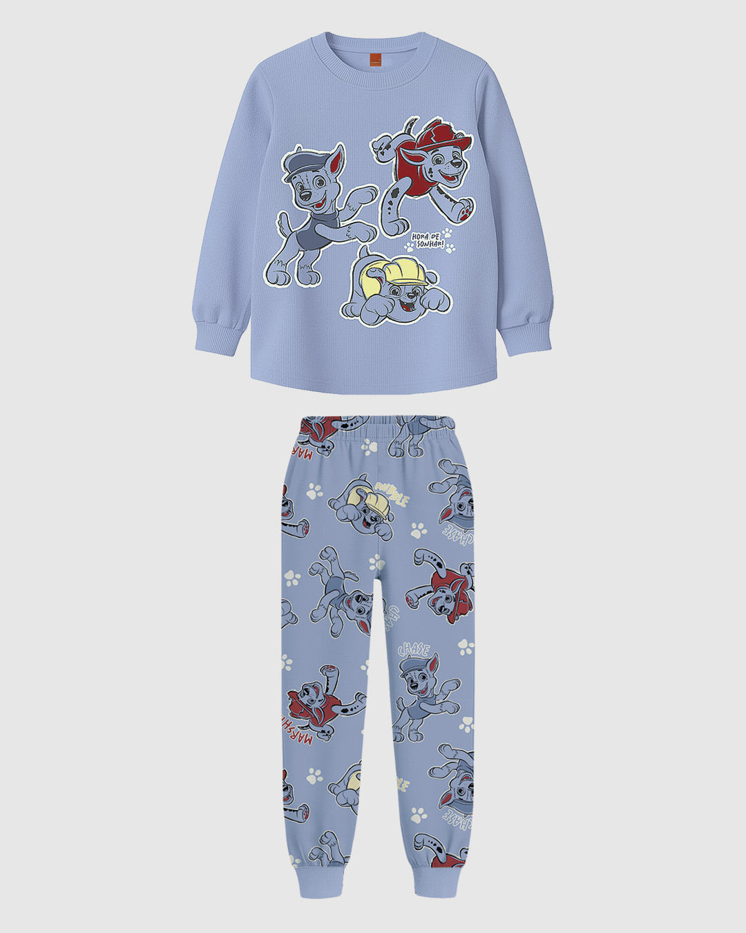 Pijama Longo Infantil Menino Patrulha Canina Hora De Sonhar Malwee Kids