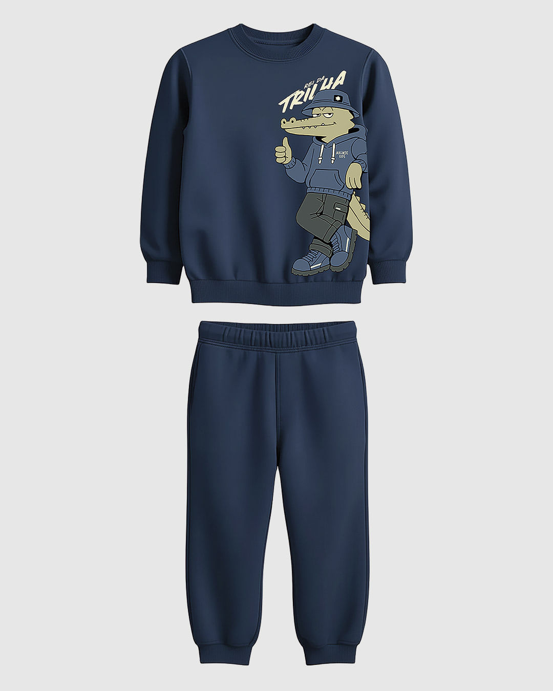 Conjunto Infantil Menino Rei Da Trilha Em Moletom Flanelado Malwee Kids