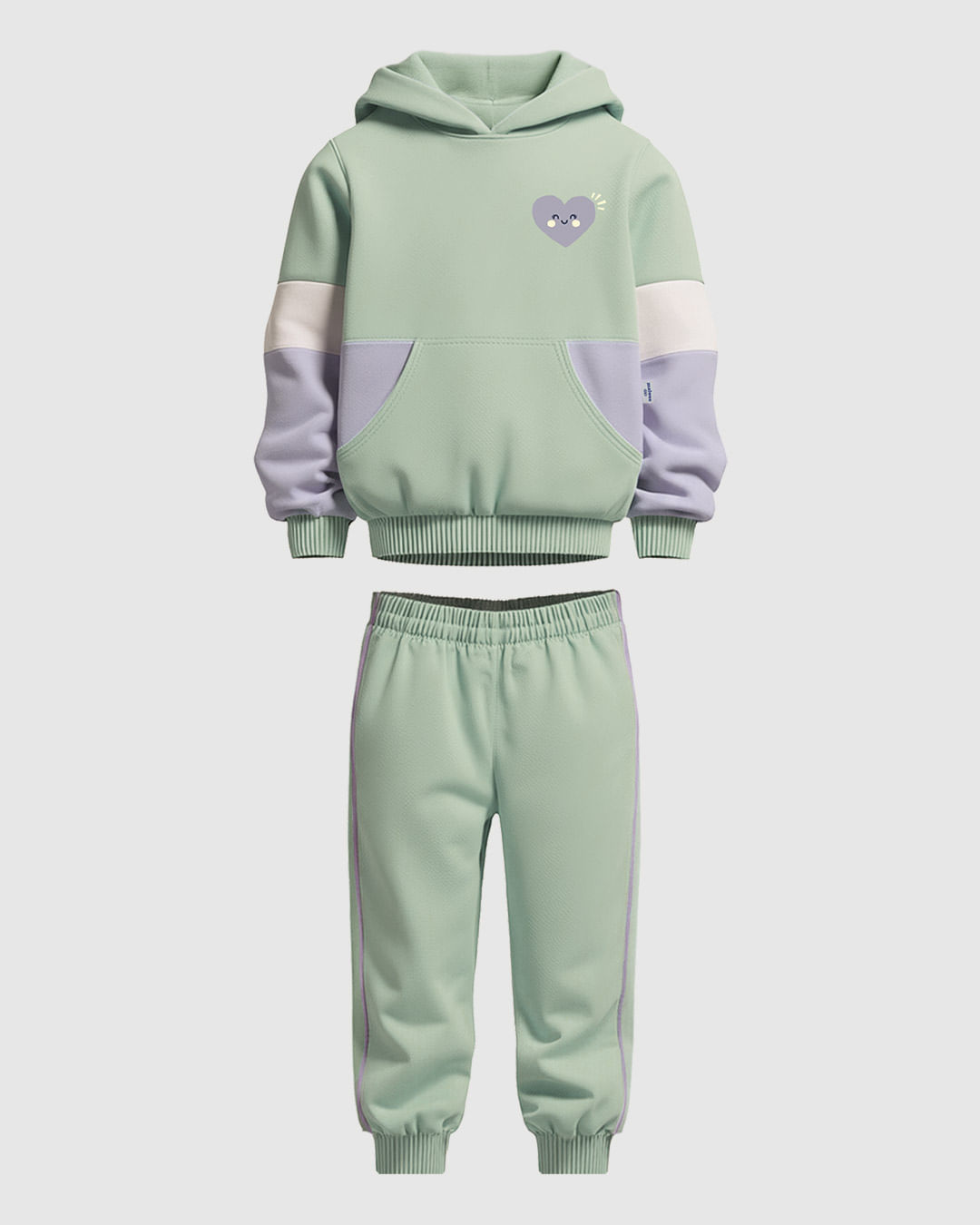 Conjunto Infantil Menina Blusão Colorido Com Capuz Em Moletom Malwee Kids