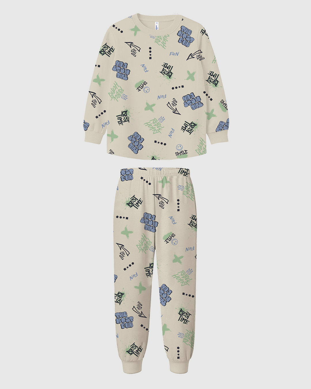 Pijama Infantil Menino Camiseta E Calça Estampa Brilha No Escuro Malwee Kids