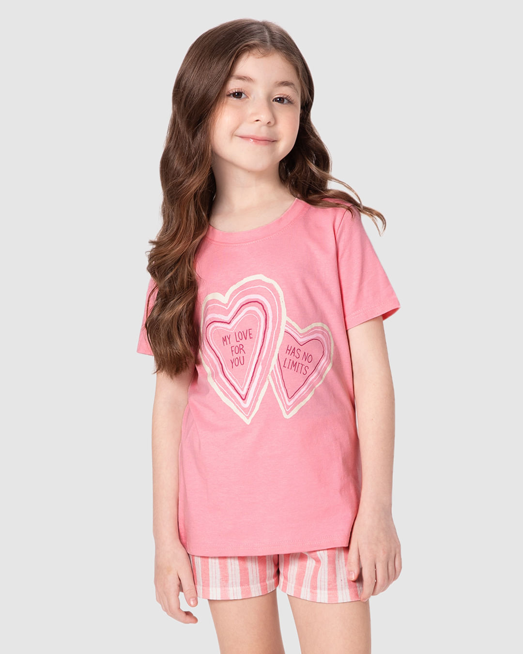 Pijama Infantil Menina My Love For You Has no Limits Algodão Malwee Kids