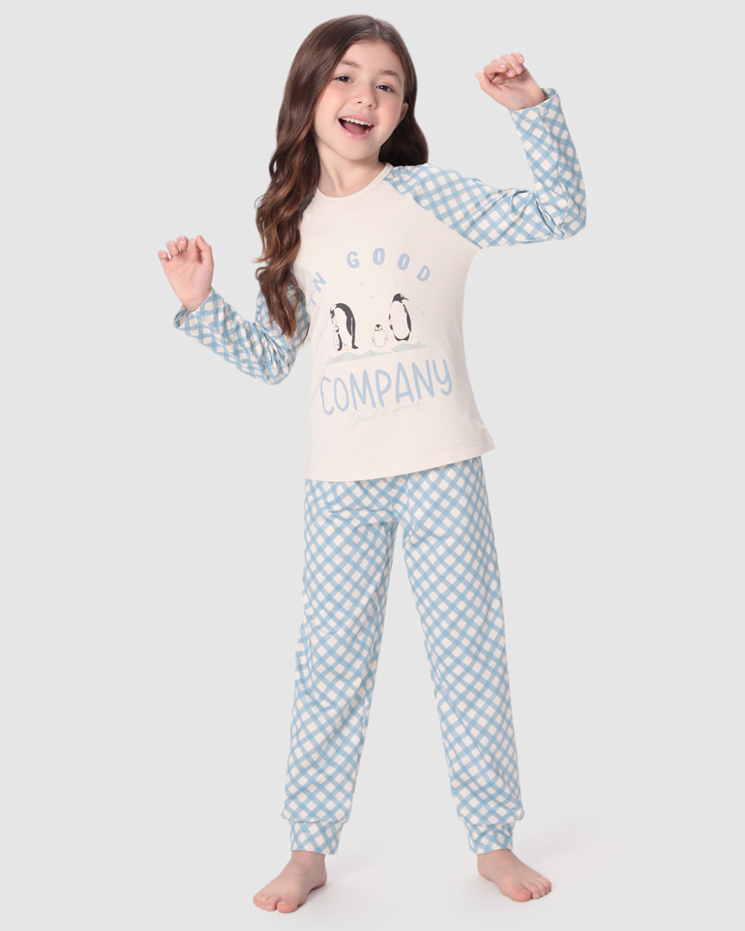 Pijama Longo Infantil Unissex In Goog Company Good Dreams Malha Jersey Malwee Kids
