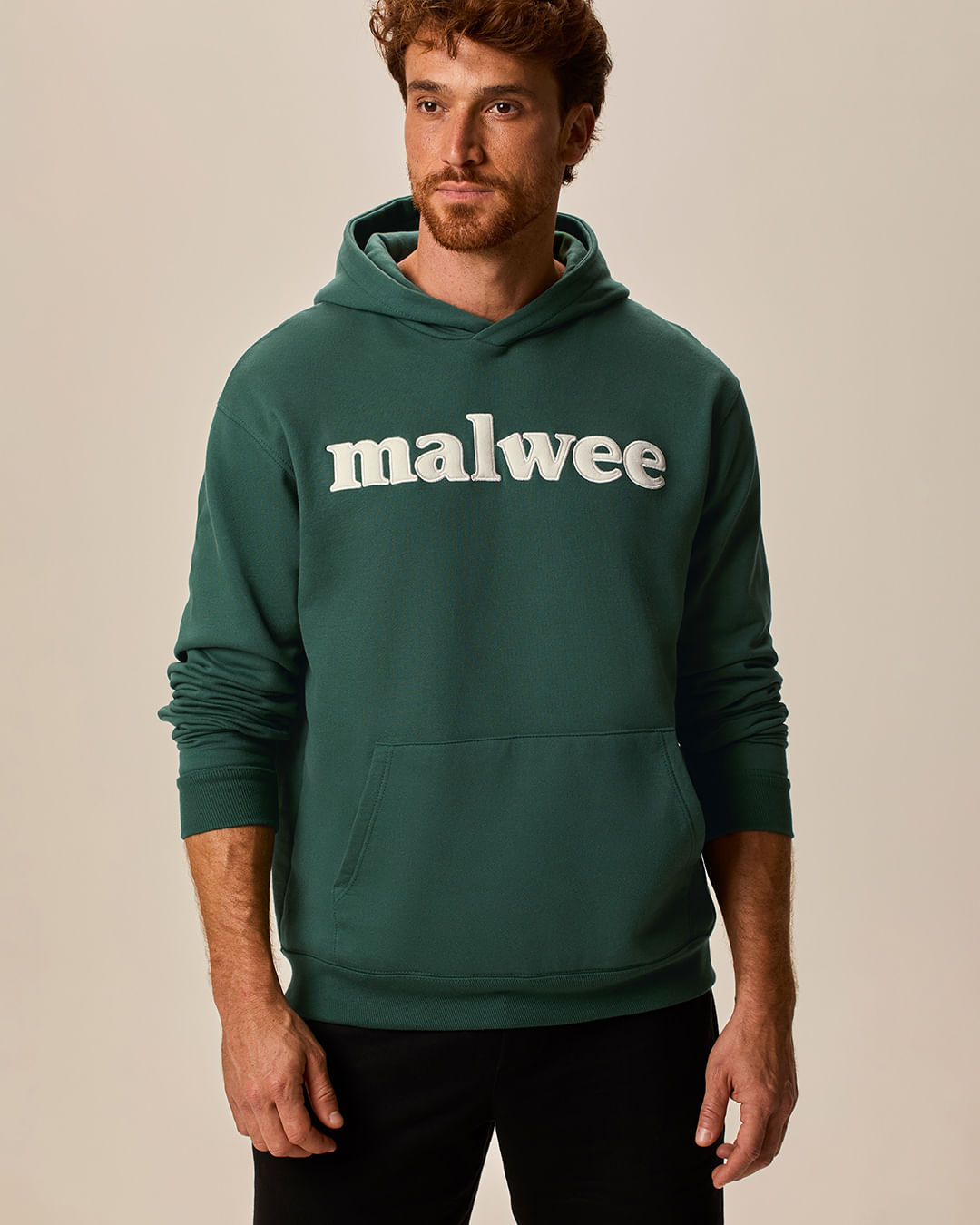 Blusão Masculino Regular Bordado Frontal Malwee Em Moletom Flanelado
