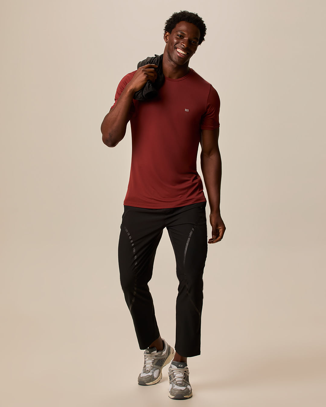 Calça Esportiva Masculina Runner Bolso Fecho Zíper em Tafetá Malwee Active