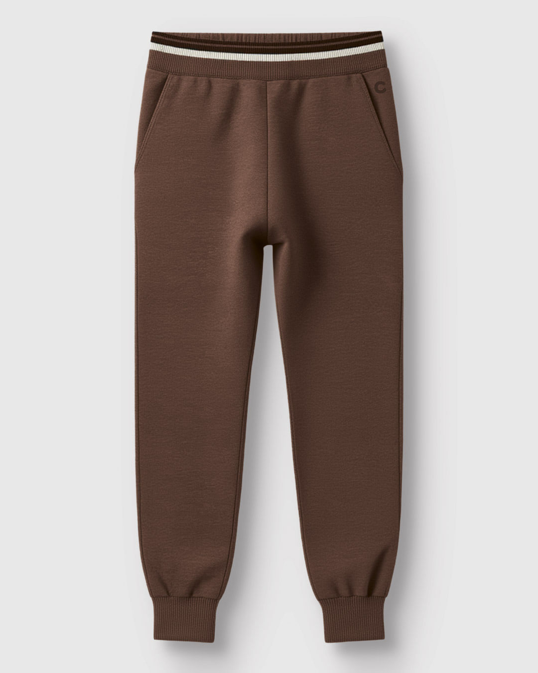 Calça Menino Jogger Cós Retilínea Em Moletom Mesclado Flanelado - Carinhoso