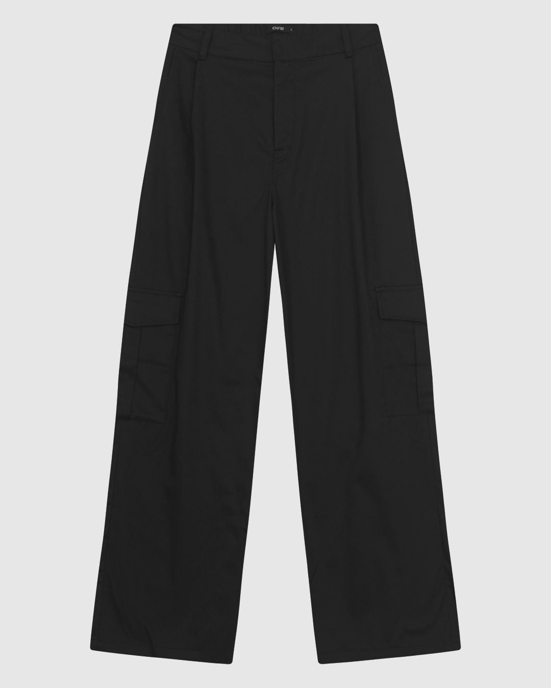 Calça Feminina Reta Cargo Em Tecido Algodão Com Elastano - ENFIM