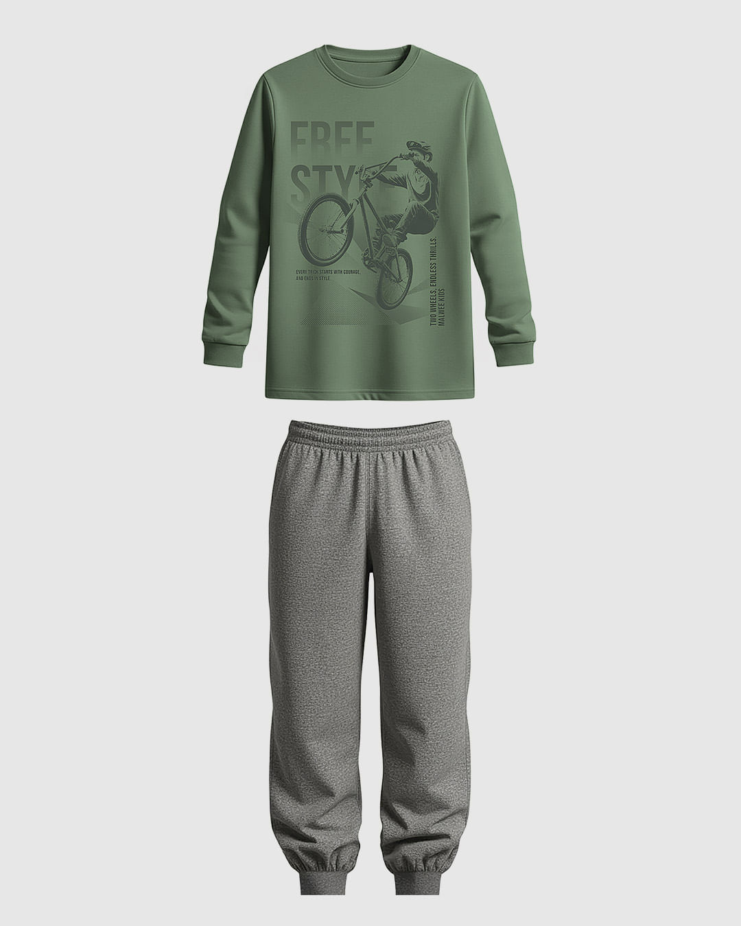 Conjunto Infantil Menino Camiseta Estampada E Calça Em Moletinho Malwee Kids