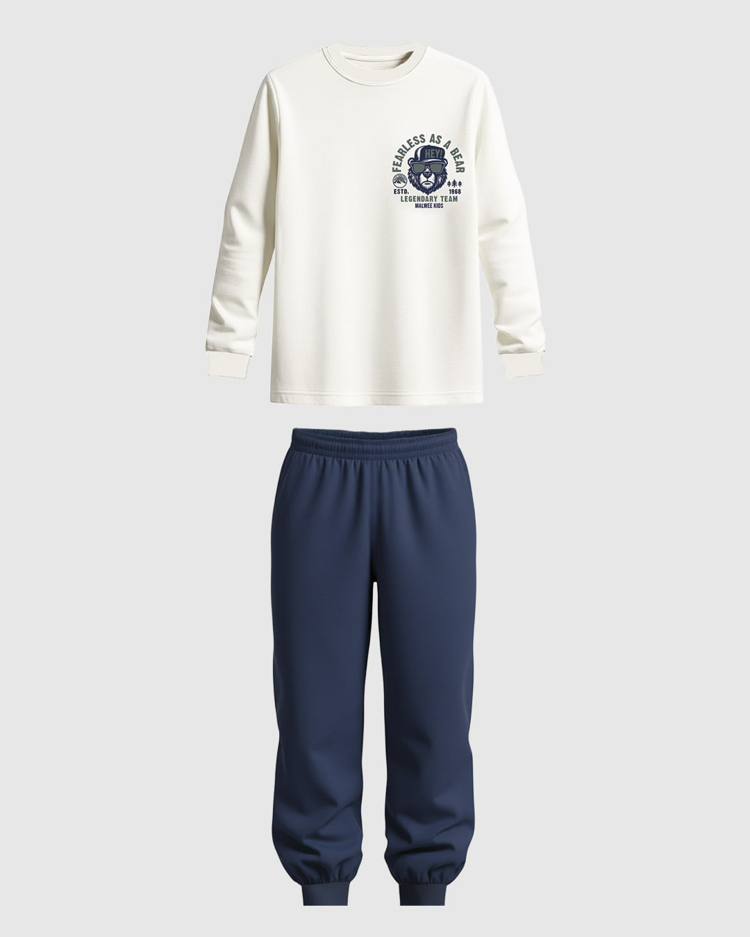 Conjunto Infantil Menino Camiseta Estampada e Calça em Moletinho Malwee Kids