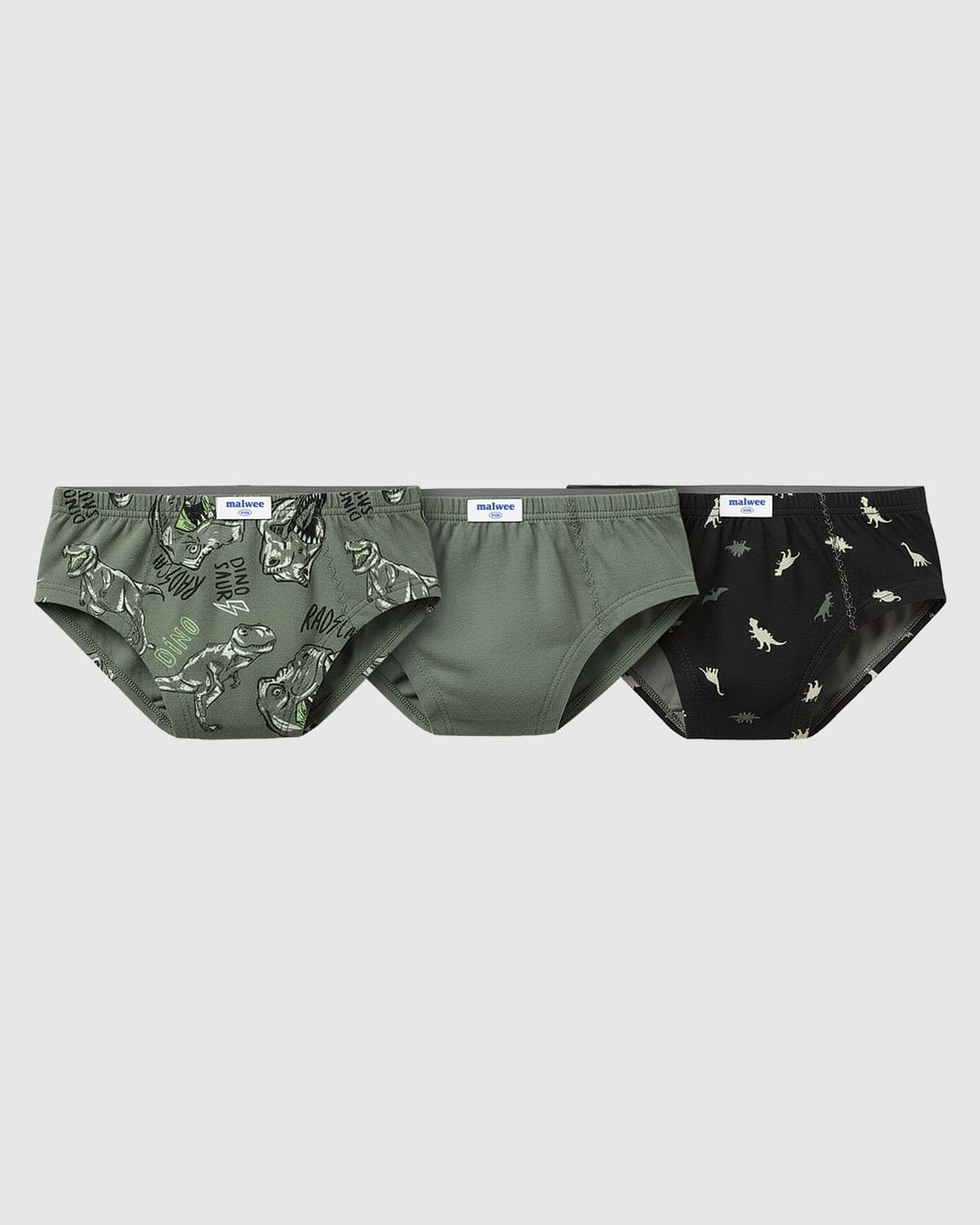 Kit 3 Cuecas Slip Infantis Menino Em Algodão Malwee Kids