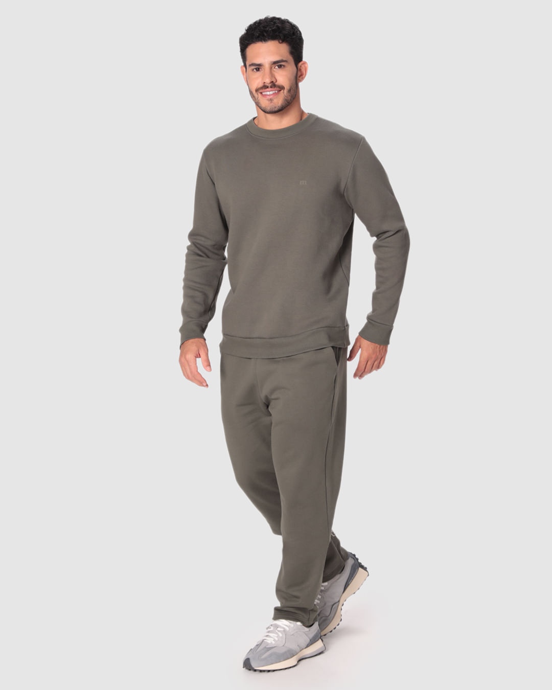 Calça Básica Masculina Bolso Faca Em Moletom Flanelado