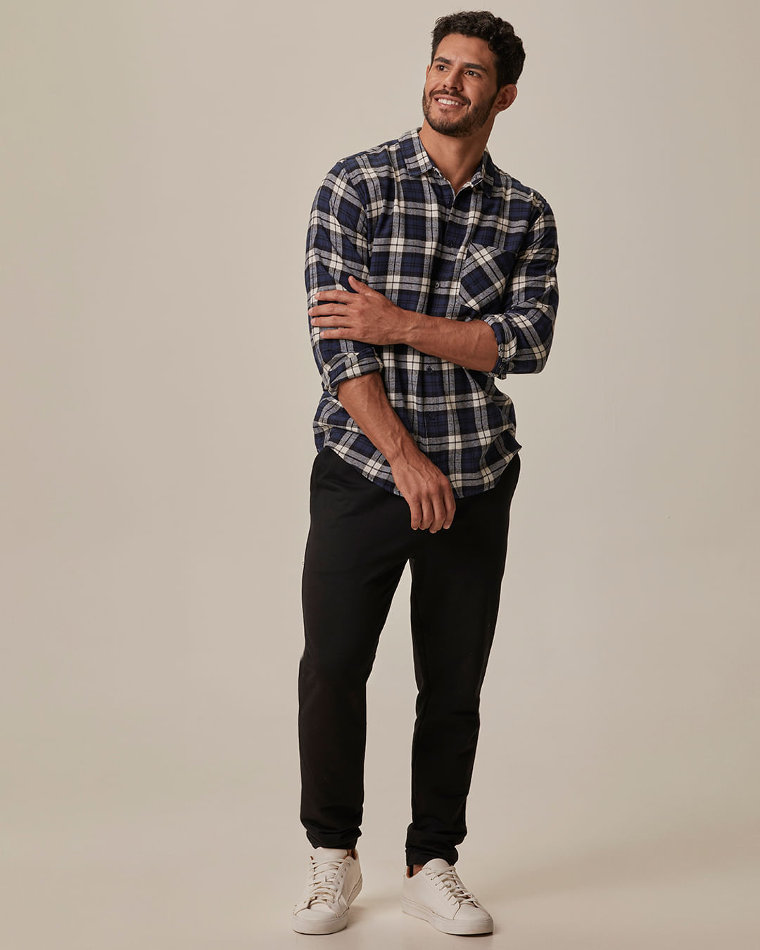 Calça Masculina Slim Amarração Funcional Em Moletom Sarjado