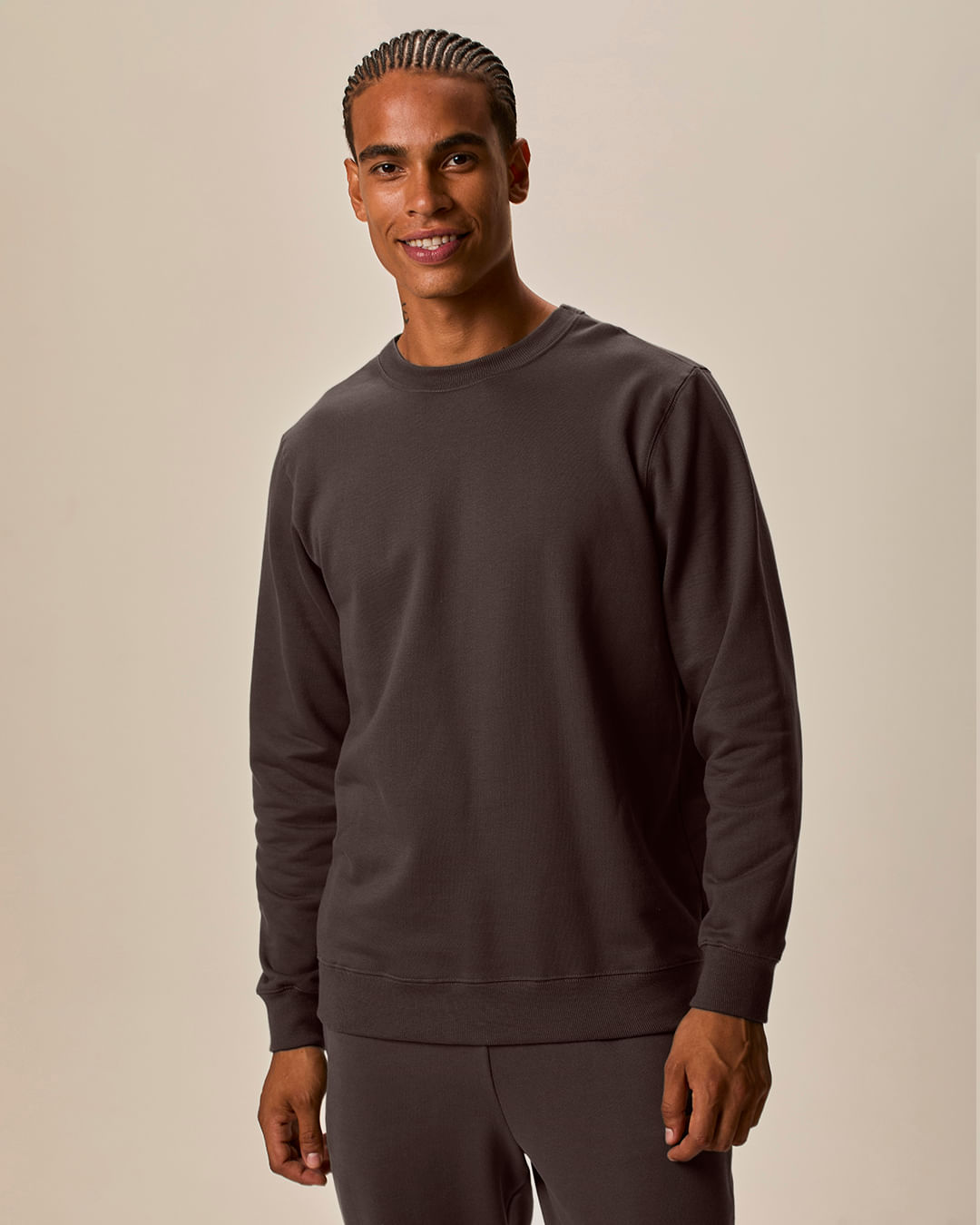 Conjunto Masculino Calça Cós Elástico Em Moletom Flanelado