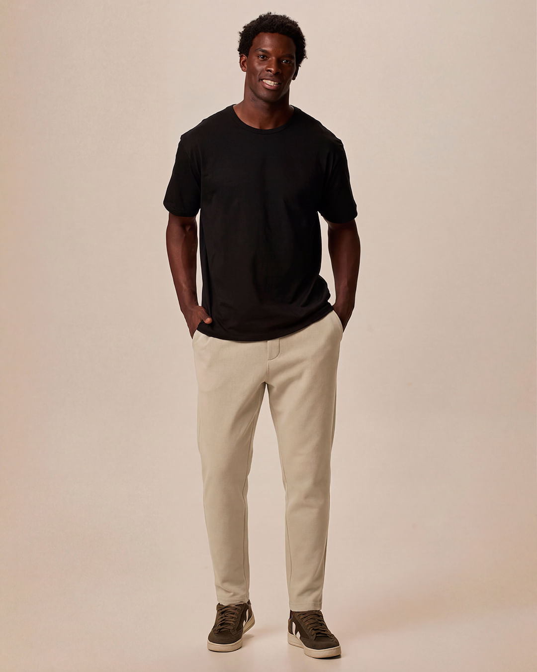 Calça Masculina Slim Cadarço Interno Em Moletom Do Abraço
