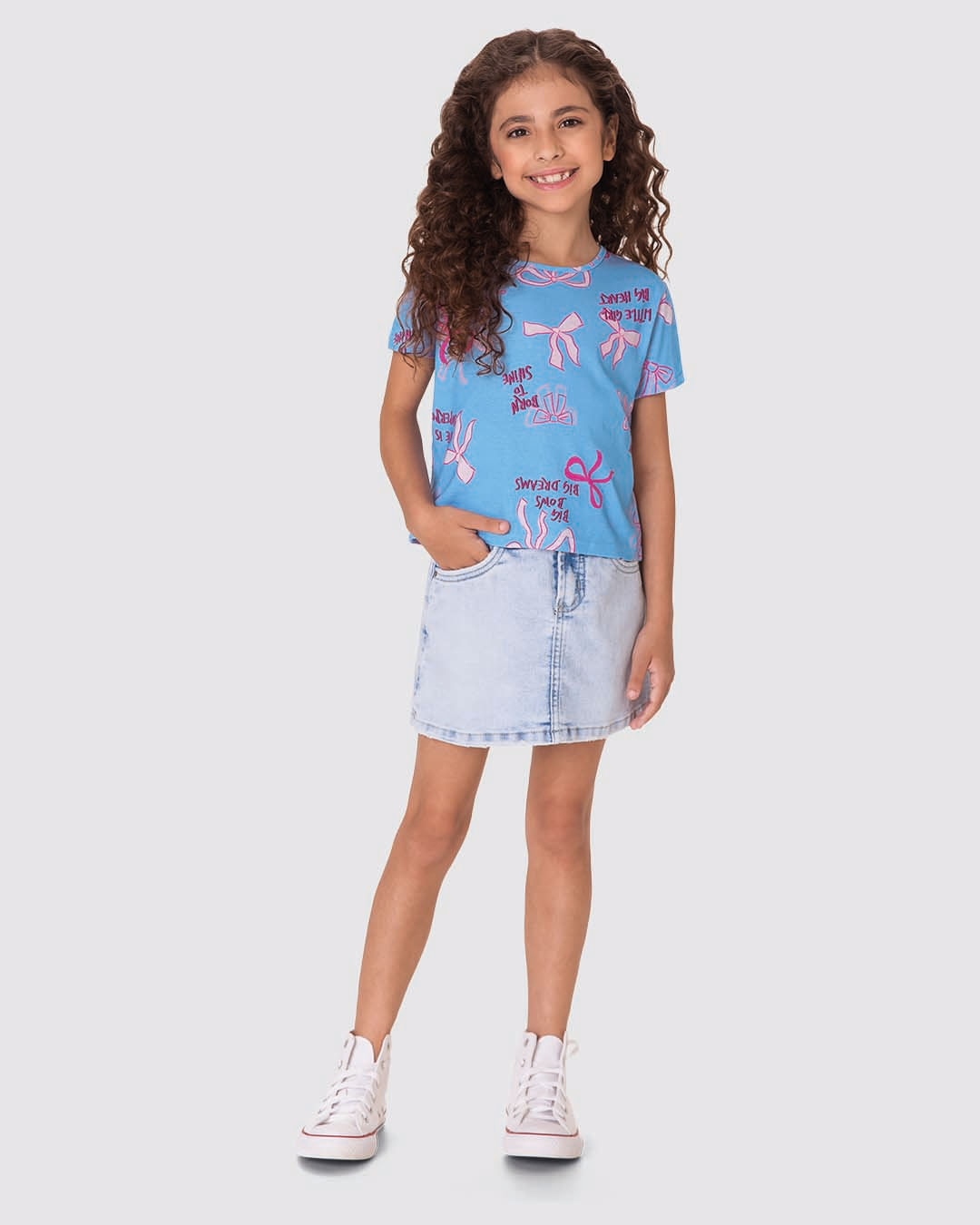 Blusa Infantil Menina Box Estampada Em Algodão Malwee Kids