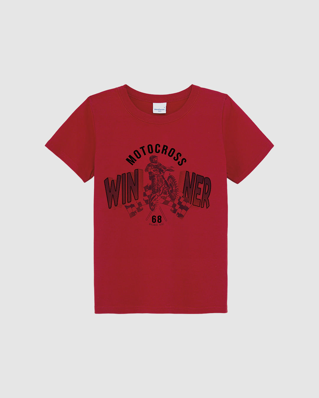 Camiseta Infantil Menino Estamp Com Puff Em Algodão Malwee Kids