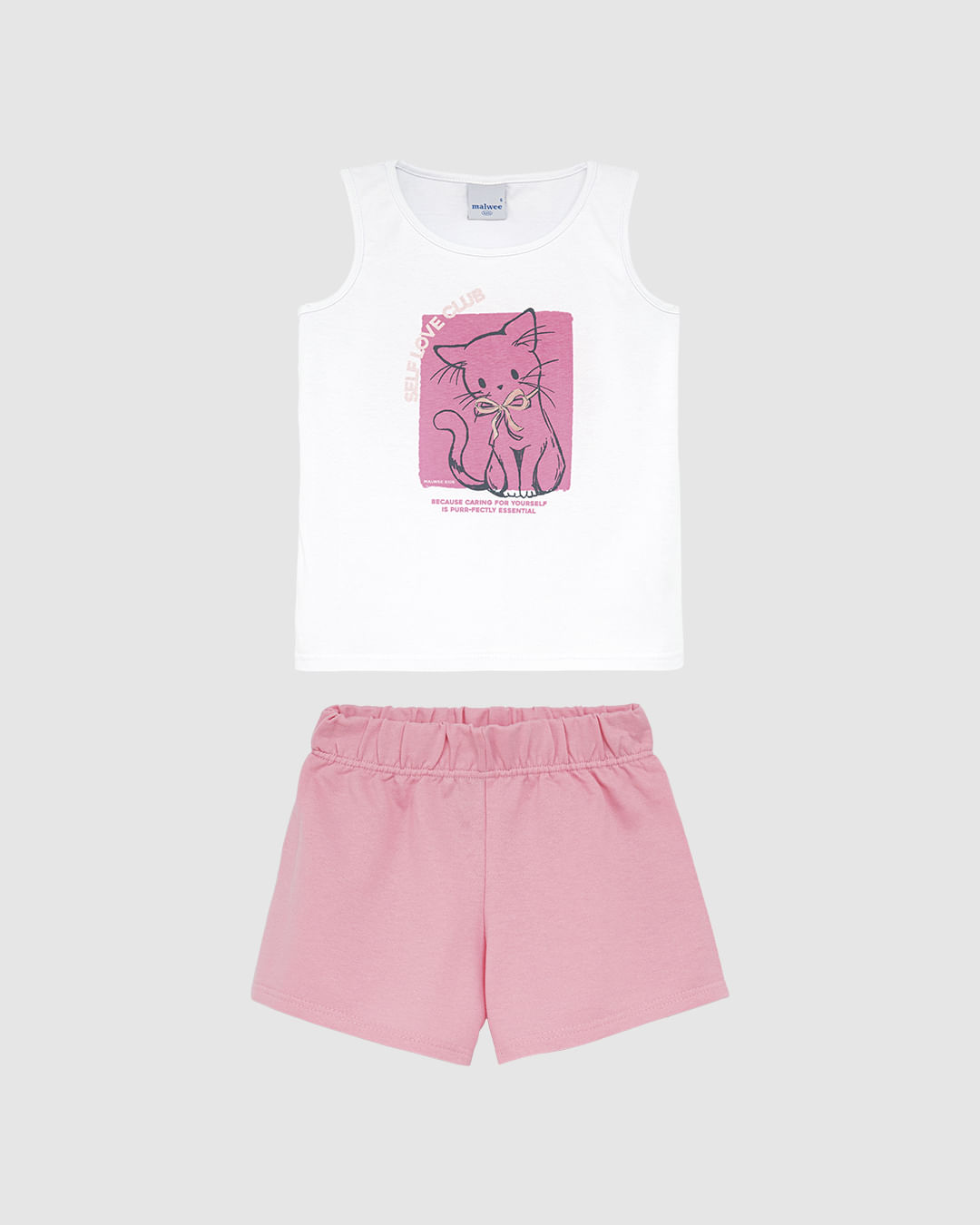 Conjunto Infantil Menina Selflove Club Em Algodão Malwee Kids